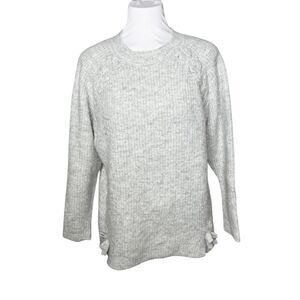 ZARA FANCY WINTER GIRLS  11-12 grey sweater tie side